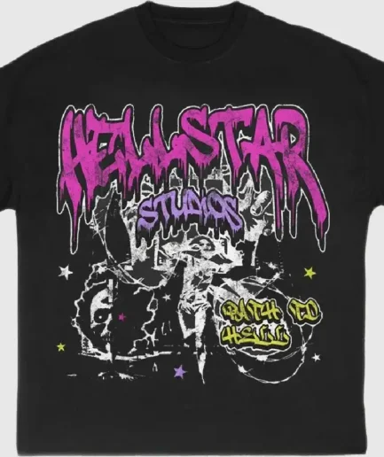 Black And Pink Hellstar Shirt