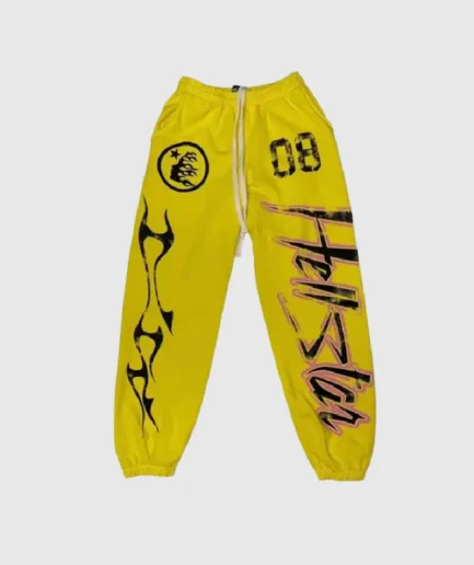 Hellstar Flame Sweatpants Yellow